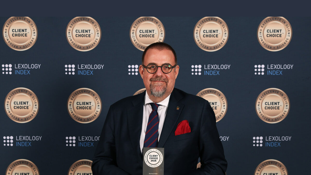 Client Choice Award 2026 geht erneut an Bernhard Müller