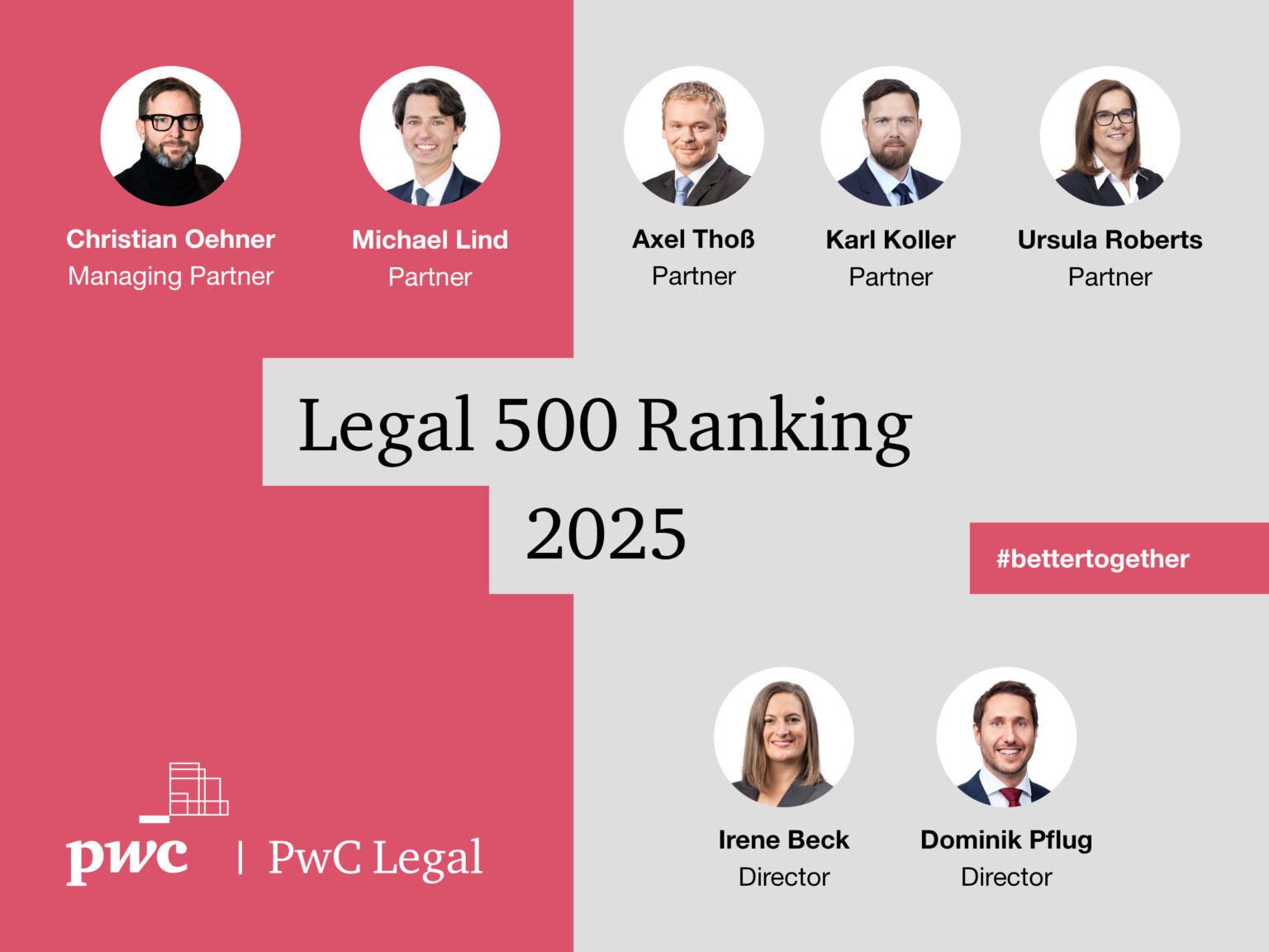 Legal500 Ranking 2025: PwC Legal in vier Kategorien genannt - PwC Legal ...